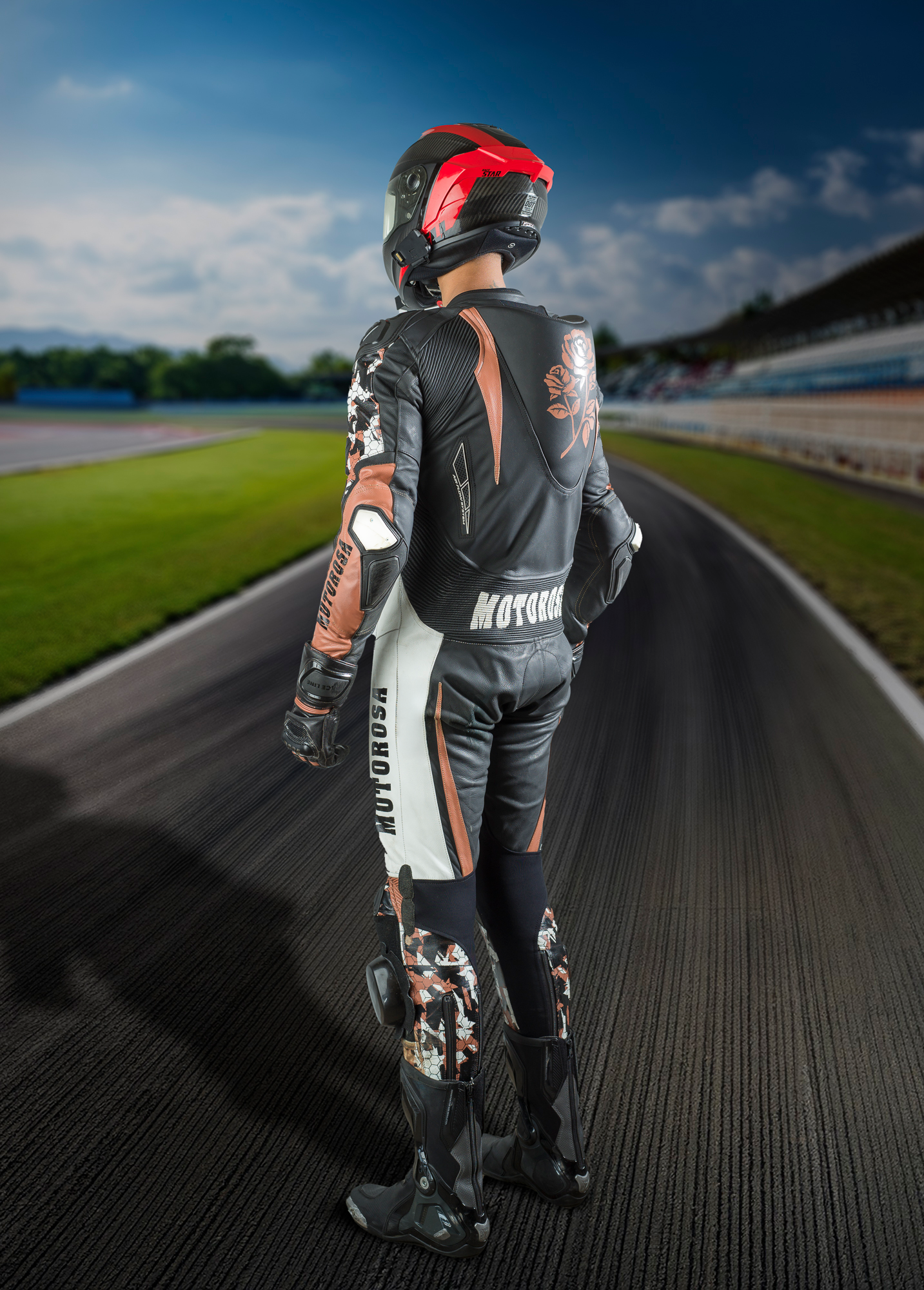 Custom Motorosa Race Line Suit