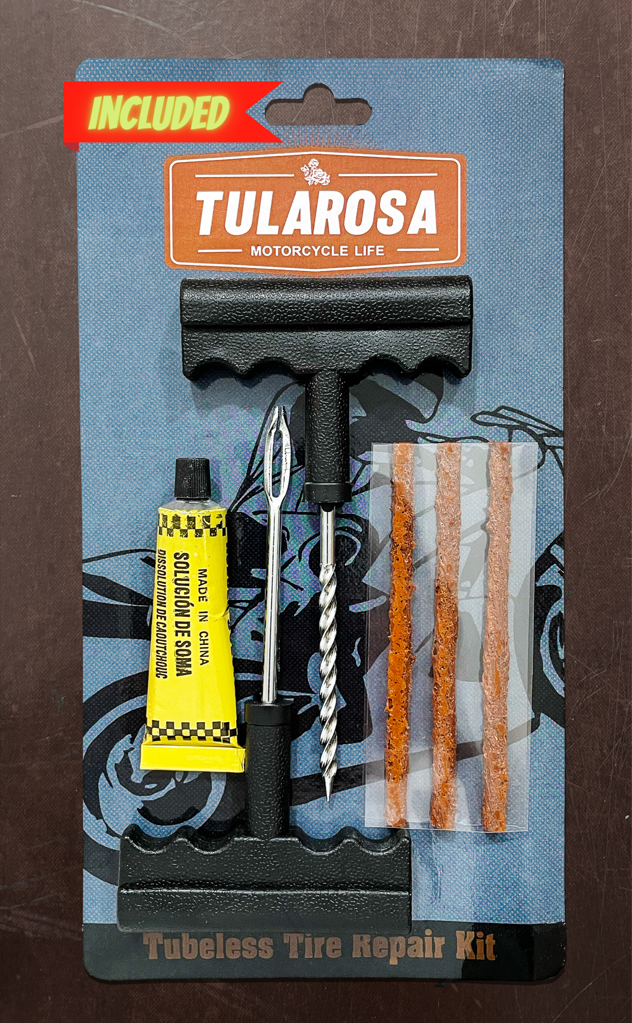 Free Tire Patch Kit with Air Compressor